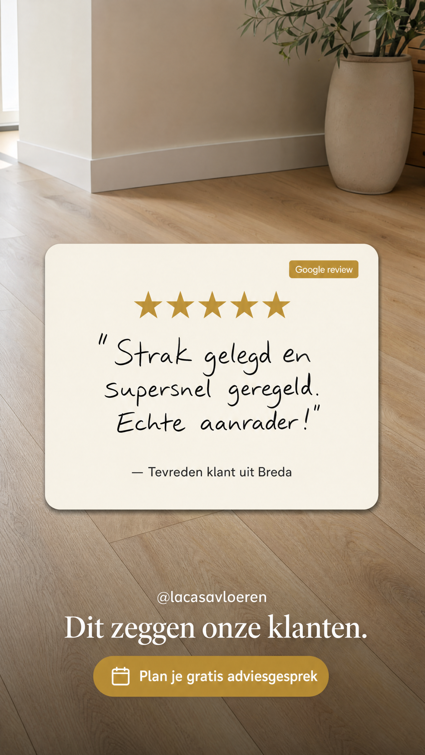 La Casa vijf sterren review advertentie